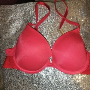 Victoria's Secret PINK 32B Bra Push Up Red